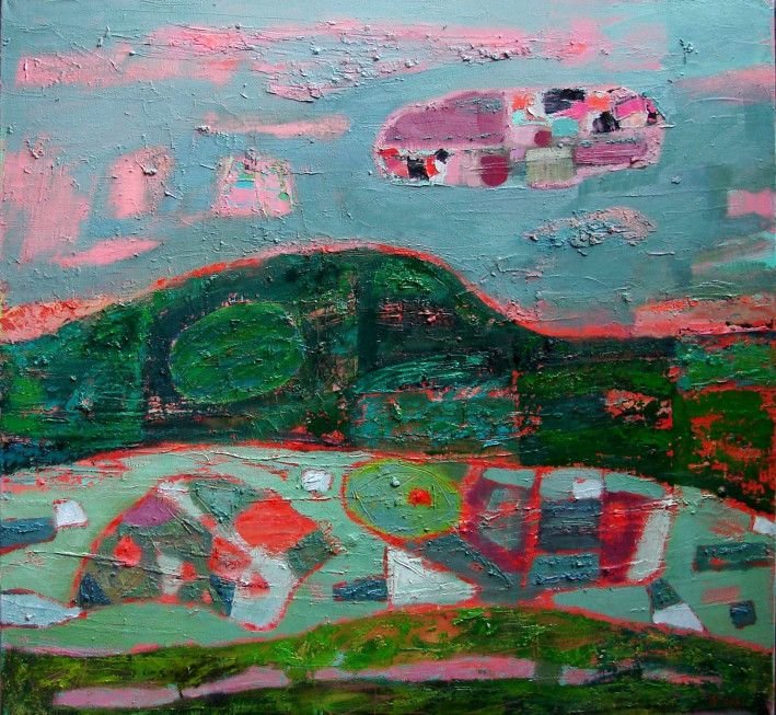 Картина «Рожеві хмаринки», олійні фарби, полотно. Художниця Шуляк Тетяна. Купити картину