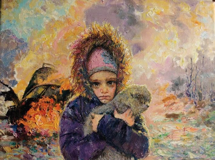 Картина «Діти війни», олійні фарби, полотно. Художниця Гунченко Світлана. Купити картину