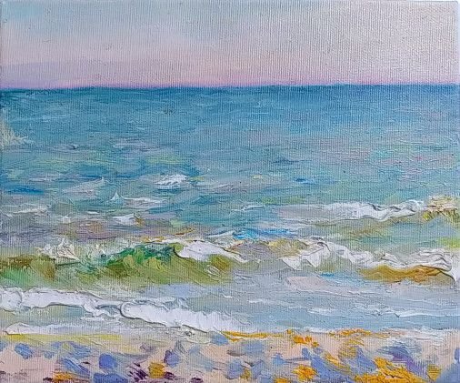 Painting «Sea. Kinburn spit.», oil, canvas. Painter Gunchenko Svіtlana. Buy painting