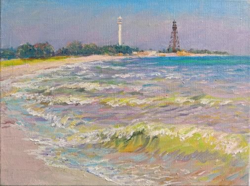 Painting «Sun, sea and love on Kinbourn», oil, canvas. Painter Gunchenko Svіtlana. Buy painting
