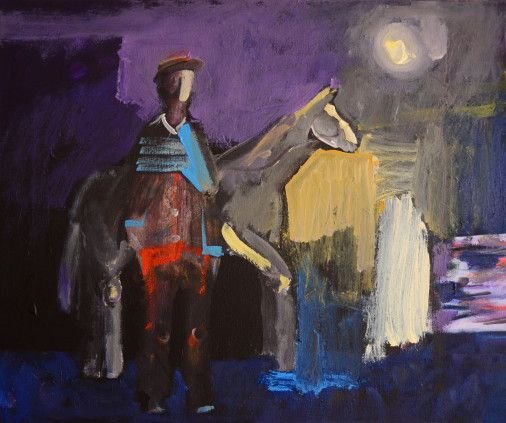 Painting «Rider 2», oil, acrylic, canvas. Painter Melnyk Ihor. Buy painting