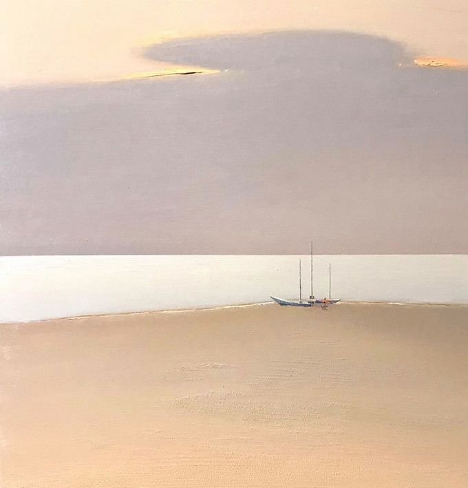 Painting «At sea. Warm peace», oil, canvas. Painter Ivaniv Viktor. Buy painting