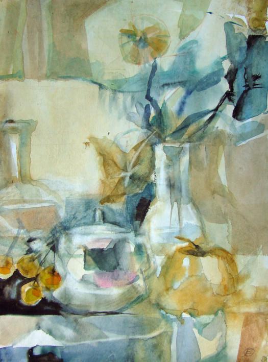 Painting «Still life with flowers», watercolor, paper. Painter Erofeeva Olga. Buy painting