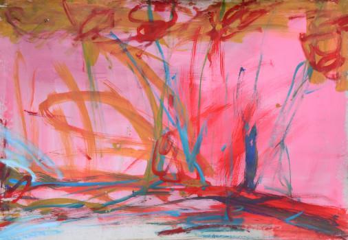 Painting «Pink forest», oil, acrylic, canvas. Painter Melnyk Ihor. Buy painting