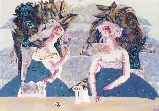 Painting «Northern fairy tale», gouache, canvas. Painter Yakymashchenko Leonora. Buy painting