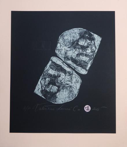 Painting «Skull III», etching, paper. Painter Levina Valentyna. Buy painting