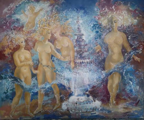 Painting «Spring extravaganza», oil, canvas. Painter Herasymenko Nataliia. Buy painting