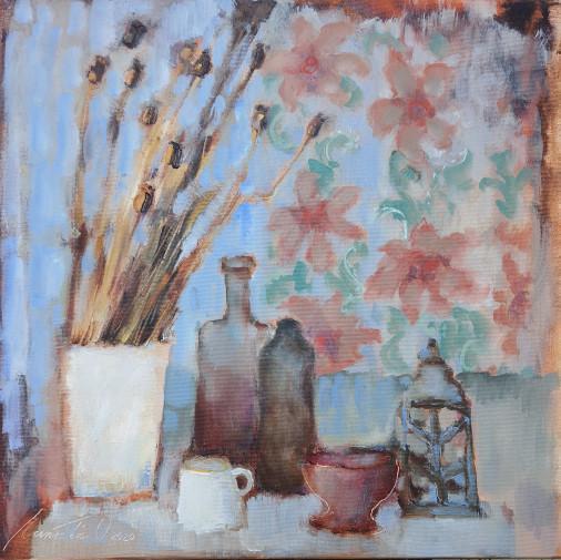 Painting «These are  still life items  for the artist», oil, canvas. Painter Laptieva Olha. Buy painting