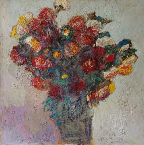 Painting «Flowers for your beloved», oil, canvas. Painter Ilchenko Volodymyr. Buy painting