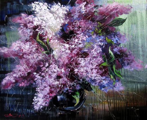 Painting «Lilac fantasy», oil, canvas. Painter Kolos Anna. Buy painting