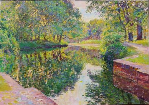 Painting «Bidgoszcz Old Canal», oil, canvas. Painter Gunchenko Svіtlana. Buy painting