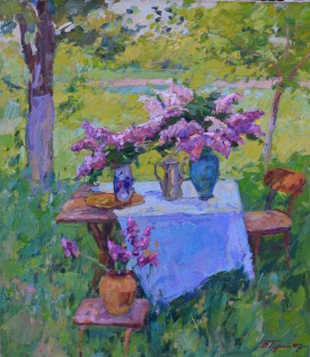 Painting «In the garden», oil, canvas. Painter Pereta Viacheslav. Buy painting