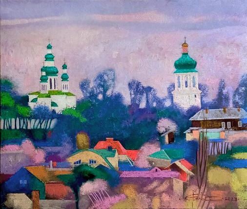 Painting «Morning Chernigiv», oil, canvas. Painter Sachenko Olena. Buy painting