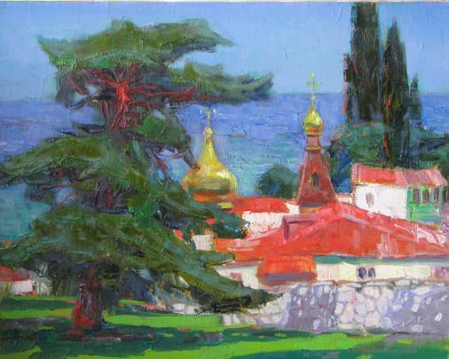 Painting «Crimea. Gurzuf», oil, canvas. Painter Movchan Vitalii. Buy painting