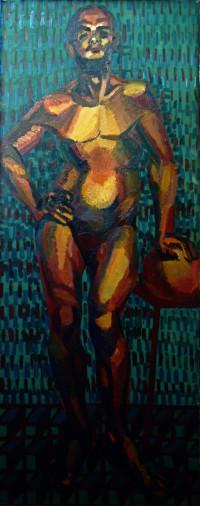 Painting «Athlete», oil, acrylic, canvas. Painter Drozdova Mariia. Buy painting