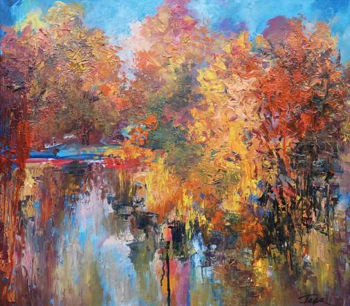 Painting «Autumn », oil, canvas. Painter Herasymenko Nataliia. Buy painting