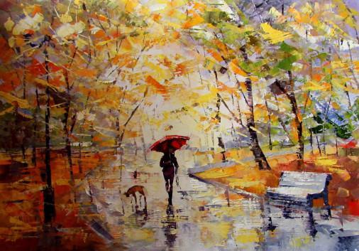 Painting «November», oil, canvas. Painter Kolos Anna. Buy painting