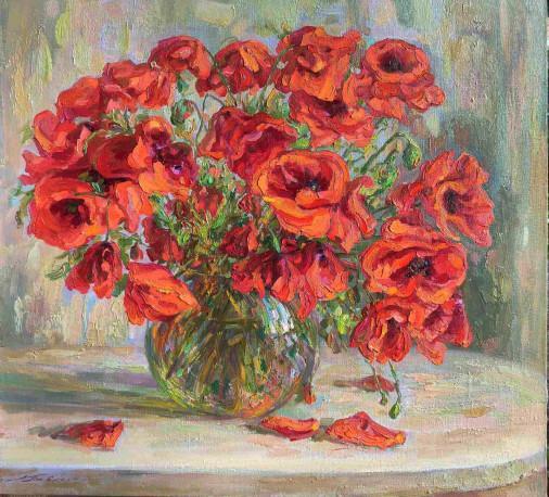 Painting «Poppies», oil, canvas. Painter Pavlenko Leonid. Buy painting