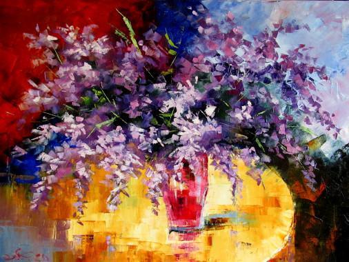 Painting «Spring mood», oil, canvas. Painter Kolos Anna. Buy painting