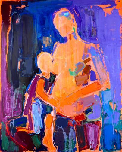 Painting «Motherhood II», oil, canvas. Painter Depko Iryna. Buy painting
