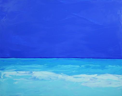 Картина «Бриз. Синє море.», олійні фарби, полотно. Художниця Лашкевич Марія. Купити картину