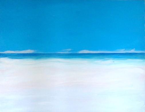 Картина «Бриз. Піщаний пляж.», олійні фарби, полотно. Художниця Лашкевич Марія. Купити картину