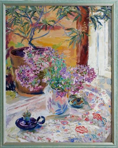 Painting «Spring on the windowsill», oil, canvas. Painter Gunchenko Svіtlana. Buy painting