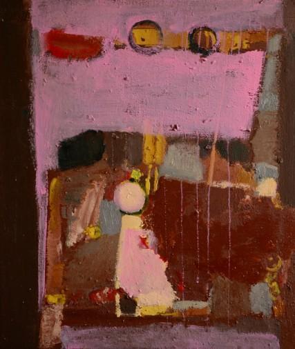 Painting «Pink streams», oil, acrylic, enamel, canvas. Painter Melnyk Ihor. Buy painting