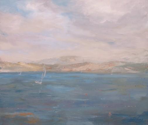 Painting «Sea of Kornati», oil, canvas. Painter Lashkevych Mariia. Buy painting