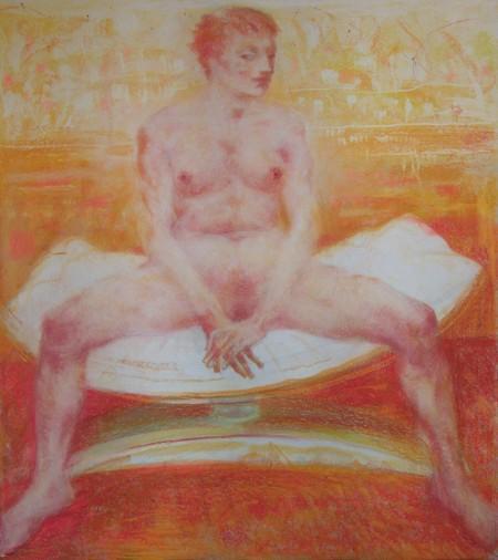 Painting «NU. The bare», oil, pastel, paper. Painter Zheltonogov Oleksii. Buy painting