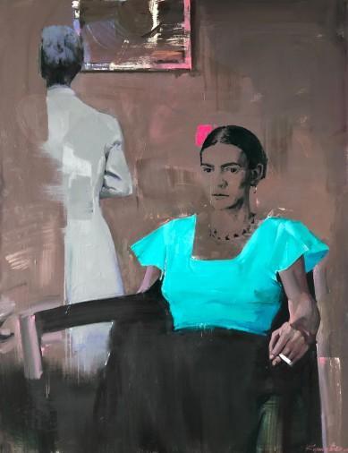 Painting «Conversation with Frida», oil, canvas. Painter Korniievskyi Serhii. Buy painting
