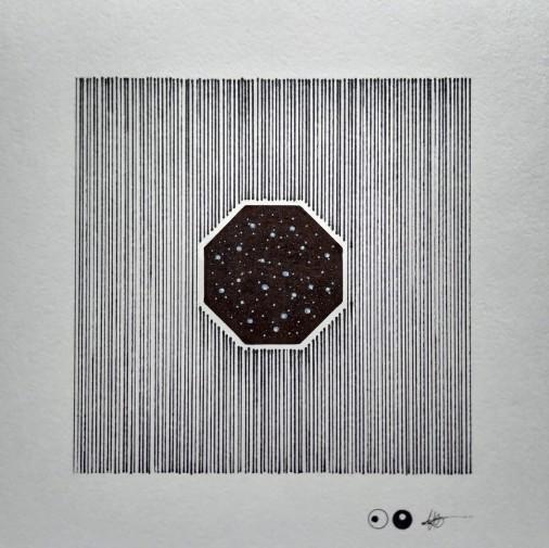 Painting «Geometric minimalism - Octagon», marker and felt-tip pen, ballpoint pen, paper. Painter Kurochka Mykhailo. Buy painting