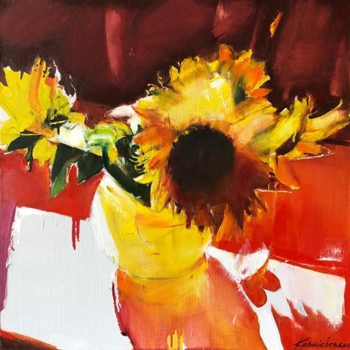 Painting «Sunflowers», oil, canvas. Painter Korniievskyi Serhii. Buy painting