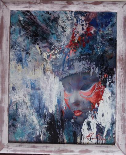 Painting «Portrait. Carnival», oil, canvas. Painter Dobrodii Oleksandr. Buy painting