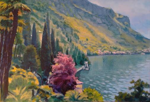 Painting «Shore of Lake Como», oil, canvas. Painter Timoshenko Vladimir. Buy painting