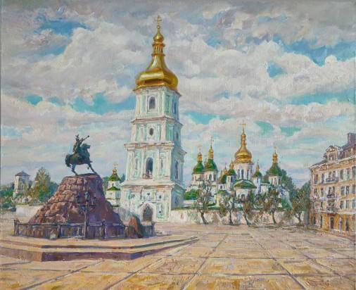 Painting «Kyiv. On Sofia Square.», oil, canvas. Painter Pavlenko Leonid. Buy painting
