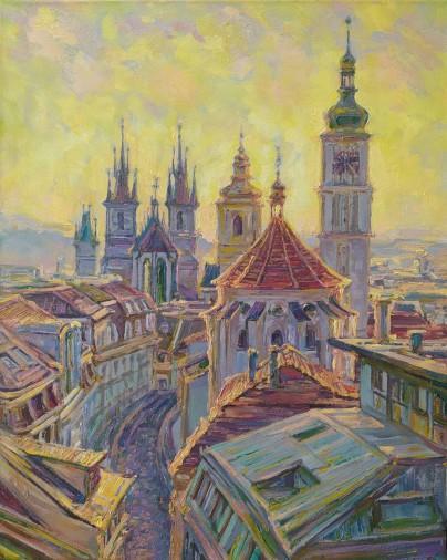 Painting «Golden morning», oil, canvas. Painter Pavlenko Leonid. Buy painting