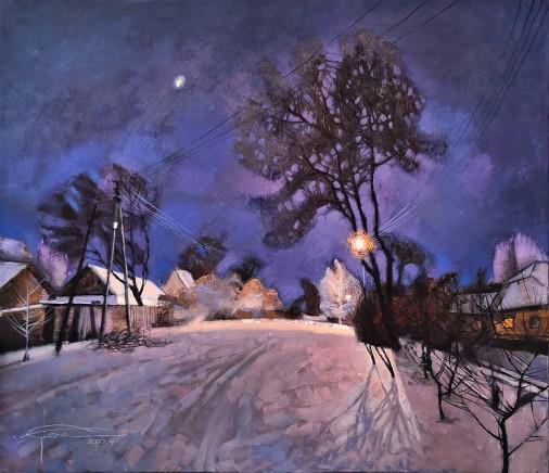 Painting «Evening», oil, acrylic, canvas. Painter Sachenko Olena. Buy painting