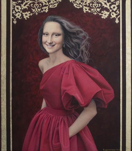 Painting «Holiday Dress», acrylic, mixed media, canvas. Painter Bahatska Nataliia. Buy painting