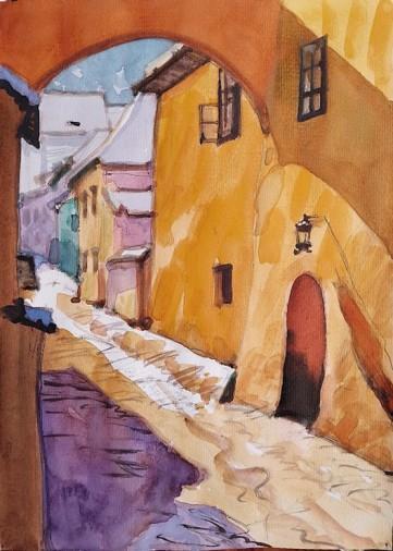 Painting «Alpine cartal», watercolor, paper. Painter Timoshenko Vladimir. Buy painting