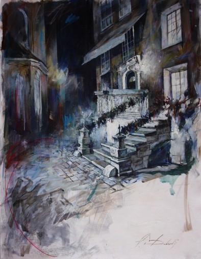 Painting «Architectural drawing4», acrylic, paper. Painter Dobrodii Oleksandr. Buy painting