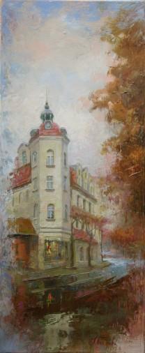 Painting «Autumn motif.1», oil, canvas. Painter Dobrodii Hanna. Buy painting