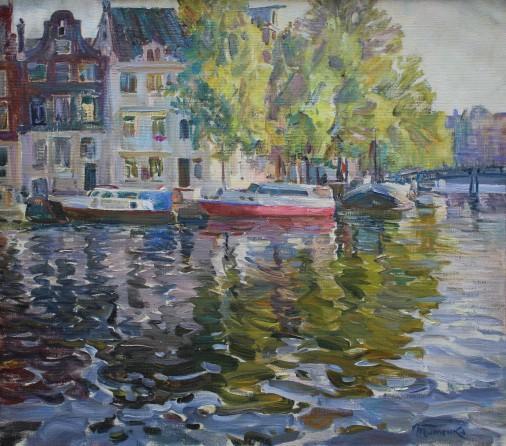 Painting «Spring Amsterdam», oil, canvas. Painter Tytenko Panas. Buy painting