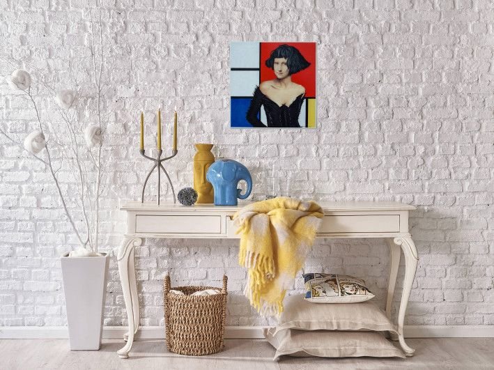 Painting “Liza visiting Mondrian-3”-2