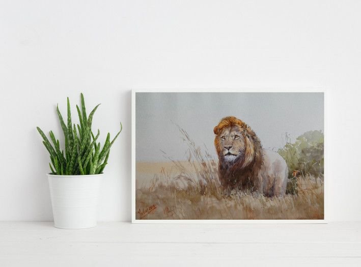 Картина “Лев царь”-2