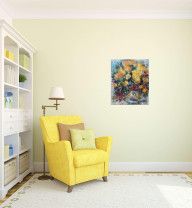 Картина “Желтые хризантемы”-5