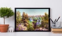 Painting “Kyiv. Botanica garden panorama”-3