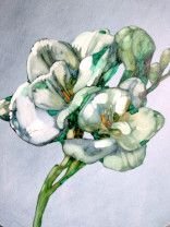 Картина “Белый цветок”-3