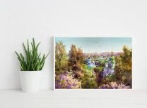 Painting “Kyiv. Botanica garden panorama”-2
