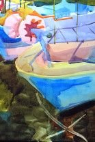 Картина “Рыбацкие лодки”-8